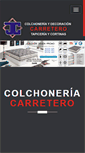 Mobile Screenshot of colchoneriacarretero.com