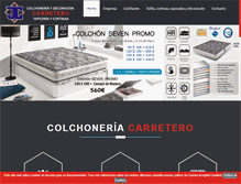 Tablet Screenshot of colchoneriacarretero.com